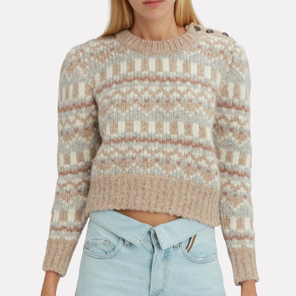 NWOT Loveshackfancy cropped sweater